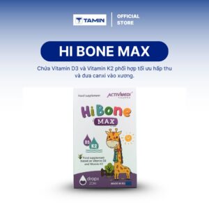 Hi Bone Max – Vitamin D3 K2 nhỏ giọt, hỗ trợ hấp thu Canxi