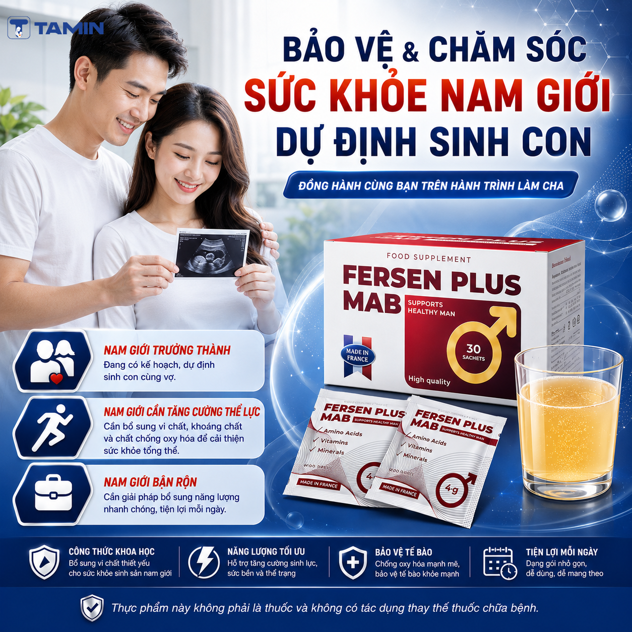 Fersen Plus MAB – Bổ sung L-carnitine & CoQ10, hỗ trợ sinh sản nam giới Fersen Plus MAB – Bổ sung L-carnitine & CoQ10, hỗ trợ sinh sản nam giới