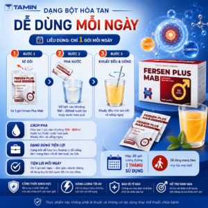Fersen Plus MAB – Bổ sung L-carnitine & CoQ10, hỗ trợ sinh sản nam giới