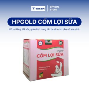 TPBVSK HPGOLD Cốm lợi sữa – Cốm lợi sữa thảo dược, hỗ trợ tăng tiết sữa sau sinh (Hộp 20 gói)