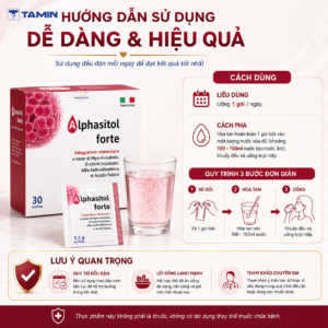 TPBVSK Alphasitol Forte – Bổ sung Myo-Inositol, hỗ trợ sức khỏe buồng trứng (Hộp 30 gói)