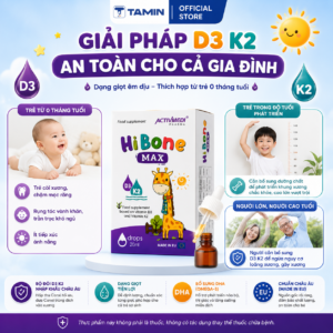 Hi Bone Max – Vitamin D3 K2 nhỏ giọt, hỗ trợ hấp thu Canxi