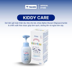 Gel tắm em bé Kiddy Care – Thảo dược dịu nhẹ, ngừa rôm sảy, an toàn cho bé (Chai 250 ml)