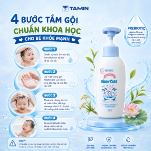 Gel tắm em bé Kiddy Care là gel tắm gội toàn thân dịu nhẹ cho bé, chứa Alpha-Glucan Oligosaccharide và chiết xuất thảo dược giúp làm sạch, dưỡng ẩm và ngừa rôm sảy, mẩn ngứa hiệu quả. Không cay mắt, an toàn cho da nhạy cảm.