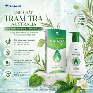 Gel Vệ Sinh Phụ Nữ Malatra Plus dịu nhẹ cho phụ nữ, Tinh dầu tràm trà Australia (Chai 200ml)