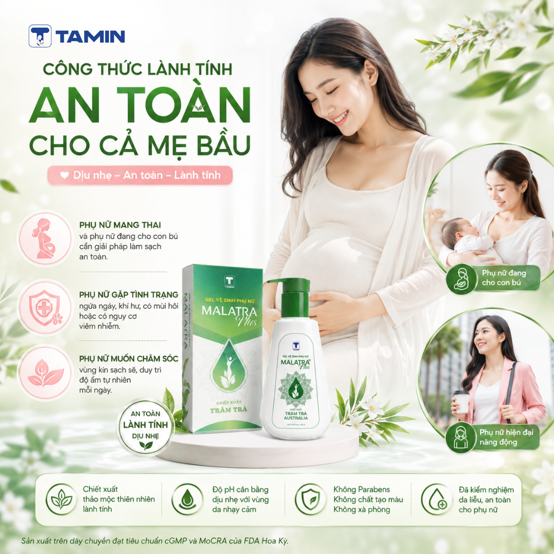 Gel Vệ Sinh Phụ Nữ Malatra Plus dịu nhẹ cho phụ nữ, Tinh dầu tràm trà Australia (Chai 200ml) Gel Vệ Sinh Phụ Nữ Malatra Plus dịu nhẹ cho phụ nữ, Tinh dầu tràm trà Australia (Chai 200ml)