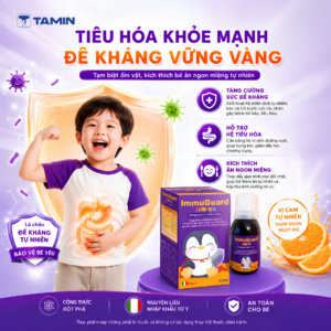 ImmuGuard Junior - Siro hỗ trợ tăng đề kháng, giúp bé tiêu hóa tốt