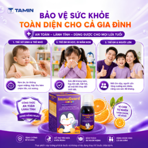 ImmuGuard Junior - Siro hỗ trợ tăng đề kháng, giúp bé tiêu hóa tốt