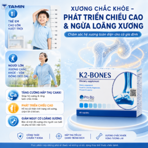 K2-Bones – Viên uống Canxi, hỗ trợ giảm nguy cơ loãng xương