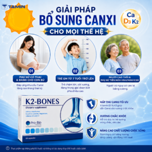 K2-Bones – Viên uống Canxi, hỗ trợ giảm nguy cơ loãng xương