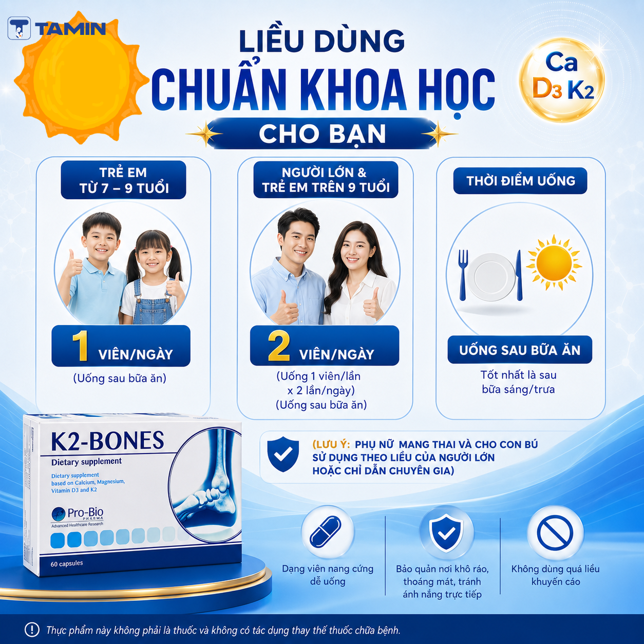 K2-Bones – Viên uống Canxi, hỗ trợ giảm nguy cơ loãng xương K2-Bones – Viên uống Canxi, hỗ trợ giảm nguy cơ loãng xương