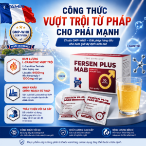 Fersen Plus MAB – Bổ sung L-carnitine & CoQ10, hỗ trợ sinh sản nam giới