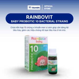 TPBVSK Rainbovit Baby – Men vi sinh 10 chủng lợi khuẩn, dạng giọt cho bé (Chai 5 ml)