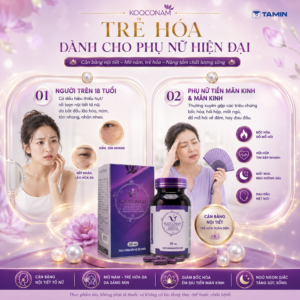 Kooconam – Viên uống nội tiết tố, hỗ trợ giảm nám, bốc hỏa
