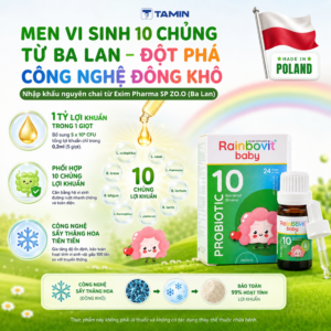 Rainbovit Baby – Men vi sinh 10 chủng lợi khuẩn