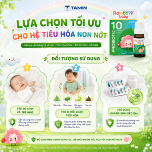 Rainbovit Baby – Men vi sinh 10 chủng lợi khuẩn