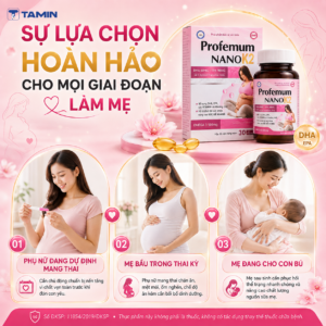 Profemum Nano K2 – Vitamin tổng hợp cho bà bầu, bổ sung DHA, Sắt
