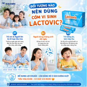 Cốm vi sinh LACTOVIC – Men vi sinh dạng cốm, hỗ trợ giảm đầy bụng, khó tiêu