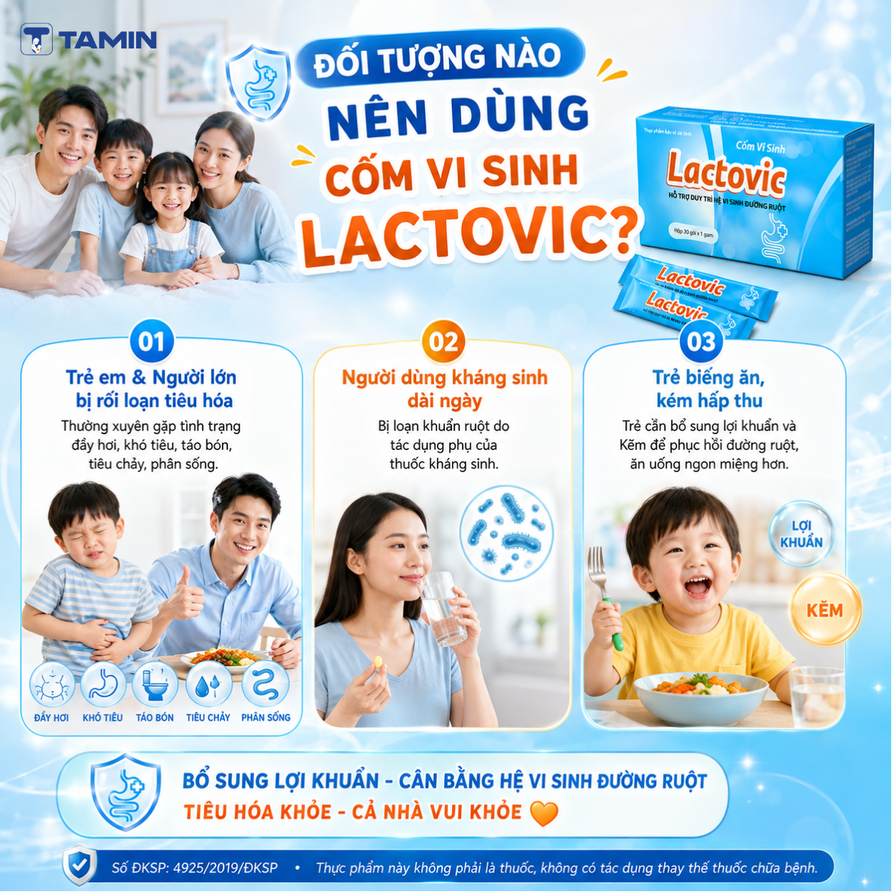 Cốm vi sinh LACTOVIC – Men vi sinh dạng cốm, hỗ trợ giảm đầy bụng, khó tiêu Cốm vi sinh LACTOVIC – Men vi sinh dạng cốm, hỗ trợ giảm đầy bụng, khó tiêu