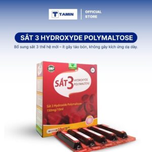 Dung dịch bổ sung sắt Sắt 3 Hydroxyde Polymaltose hỗ trợ cải thiện thiếu máu cho trẻ em và người lớn (Hộp 20 ống x 10ml)