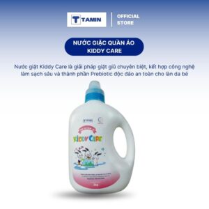 Nước Giặt Xả Kiddy Care Cho Bé thành phần Prebiotic An Toàn Dịu Nhẹ, can 2kg