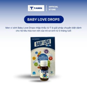 Men Vi Sinh Baby Love Drops Dạng Giọt Cho Trẻ Sơ Sinh Hỗ Trợ Tiêu Hóa, chai 10ml
